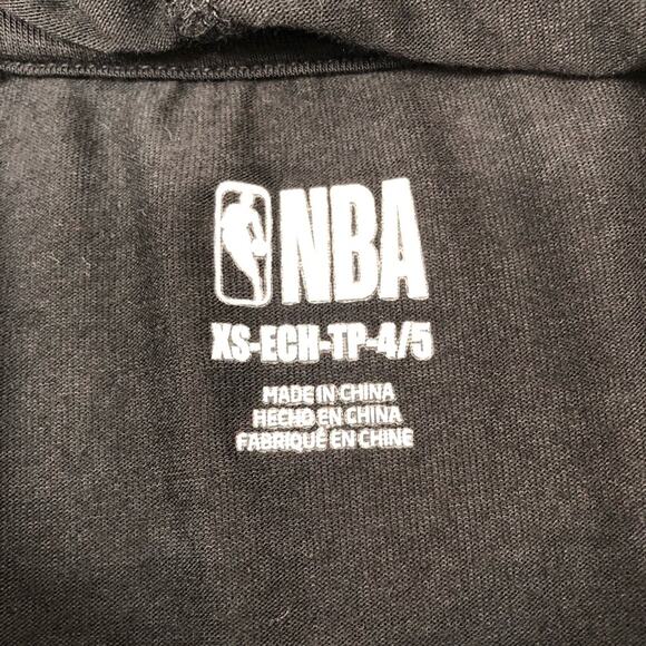 NBA NWT Atlanta Hawks Basketball Hoodie Youth XS Sports Black Red Colorblock - Picture 4 of 7